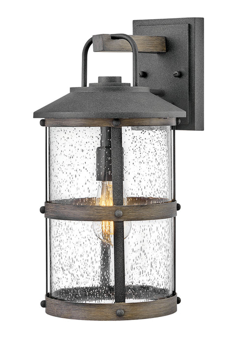 Lakehouse Medium Wall Mount Lantern in Aged Zinc