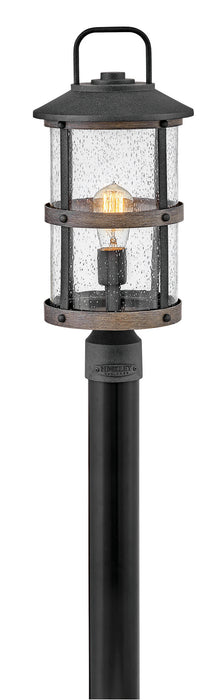 Lakehouse LED Post Top or Pier Mount Lantern in Aged Zinc