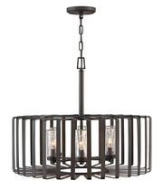 Reid 6-Light Outdoor Chandelier in Brushed Graphite