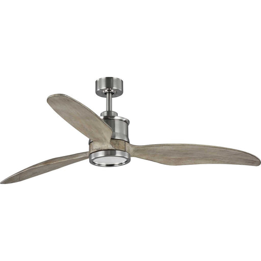Farris 60" Ceiling Fan with Light in Brushed Nickel