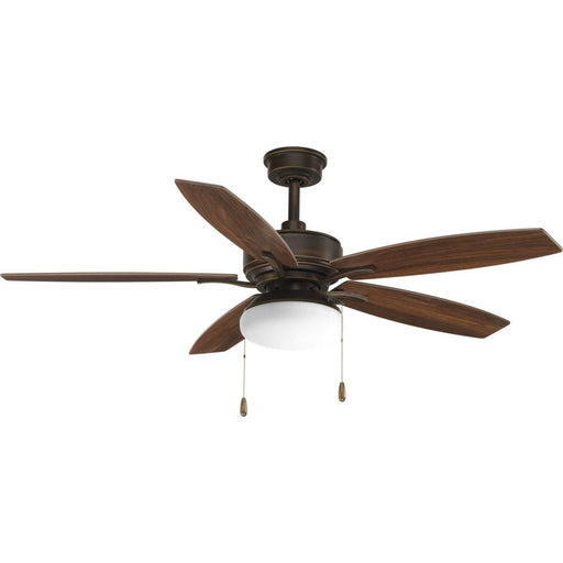 Billows 52" Ceiling Fan with Light in Antique Bronze