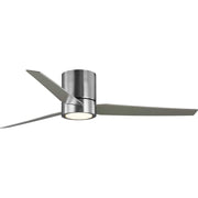 Braden 56" Ceiling Fan with Light in Brushed Nickel