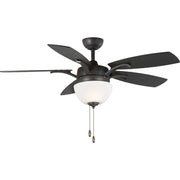 Olson 5-Blade 52" Ceiling Fan with Light Kit in Graphite