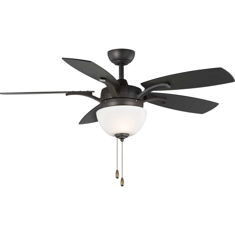 Olson 5-Blade 52" Ceiling Fan with Light Kit in Graphite