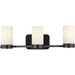 Elevate Three Light Bath in Black