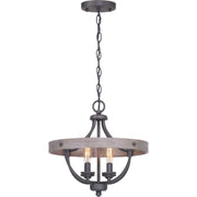 Gulliver Four Light Semi-Flush Convertible in Graphite