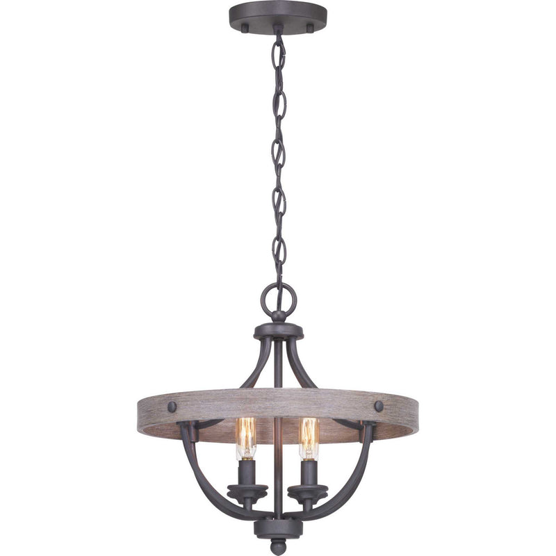 Gulliver Four Light Semi-Flush Convertible in Graphite