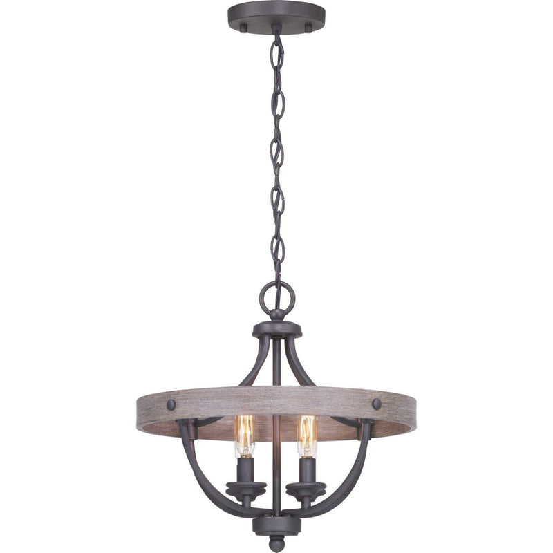Gulliver 4-Light Semi-Flush Mount in Graphite