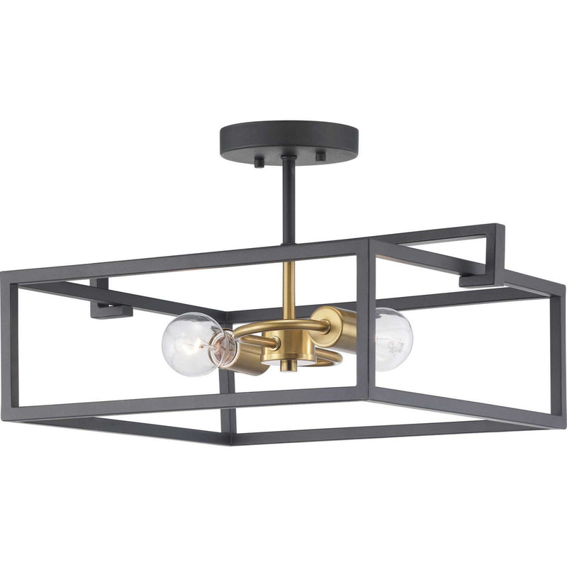 Blakely 2-Light Semi-Flush Mount in Graphite