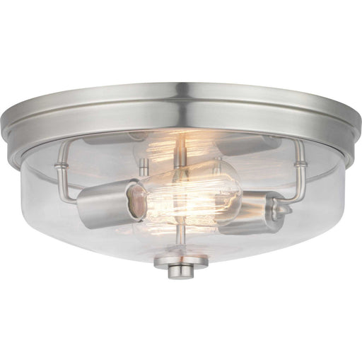 Blakely Two Light Flush Mount in Brushed Nickel