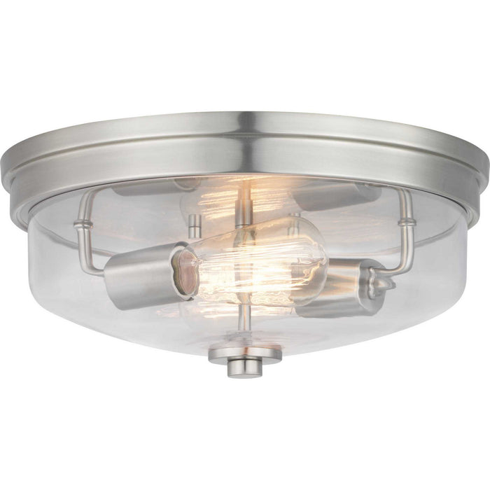 Blakely Two Light Flush Mount in Brushed Nickel
