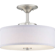 Inspire Led LED Semi-Flush in Brushed Nickel