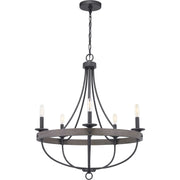 Gulliver Five Light Chandelier in Graphite