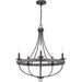Gulliver Five Light Chandelier in Graphite