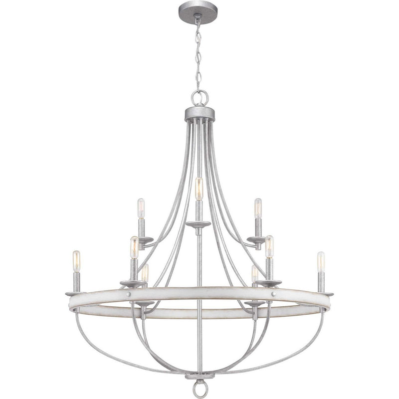 Gulliver 9-Light Chandelier in Galvanized