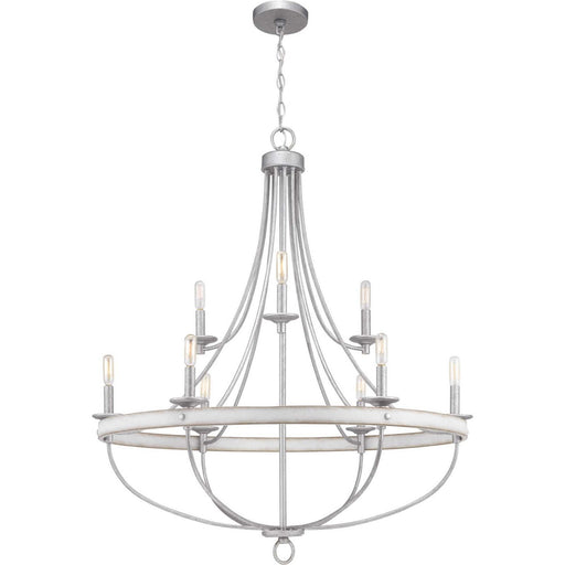 Gulliver 9-Light Chandelier in Galvanized