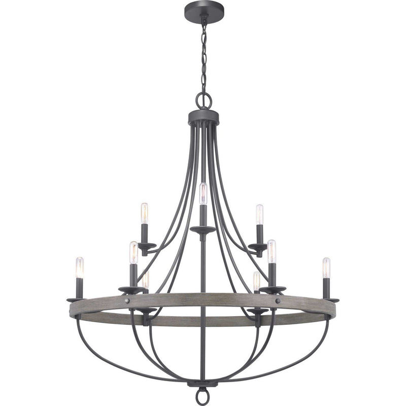 Gulliver 9-Light Chandelier in Graphite
