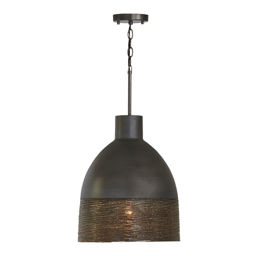 Sana 1 Light Pendant in Grey Iron