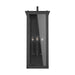 Hunt 4-Light Wall Mount in Black with Clear Glass - Lamps Expo