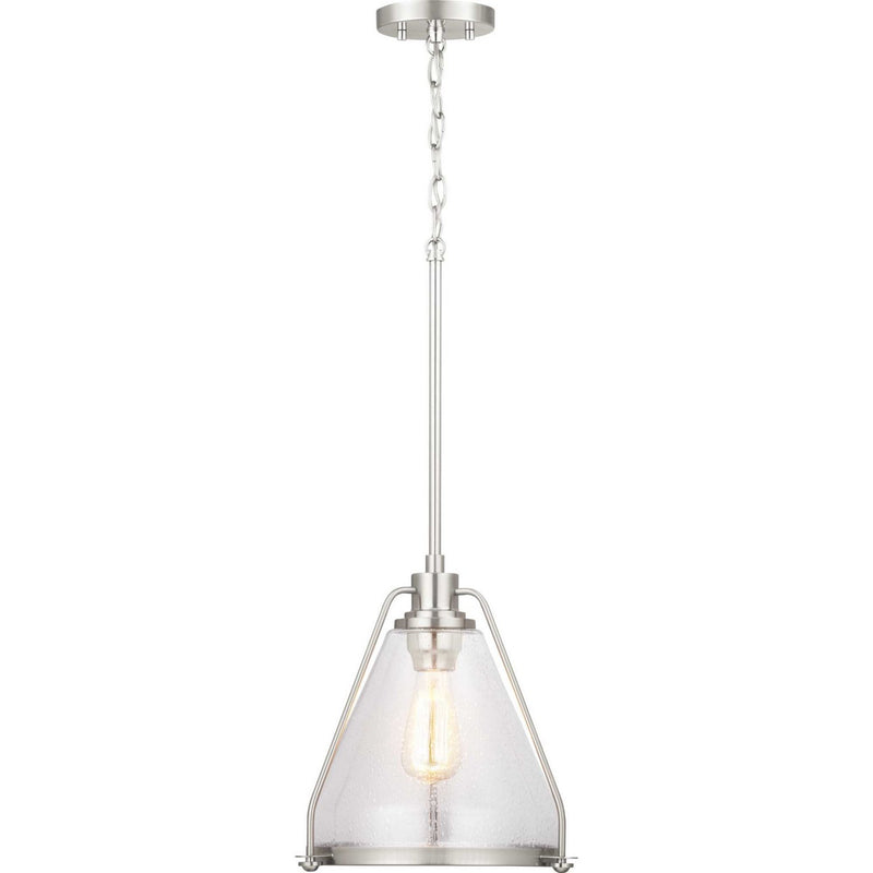 Range Pendant in Brushed Nickel