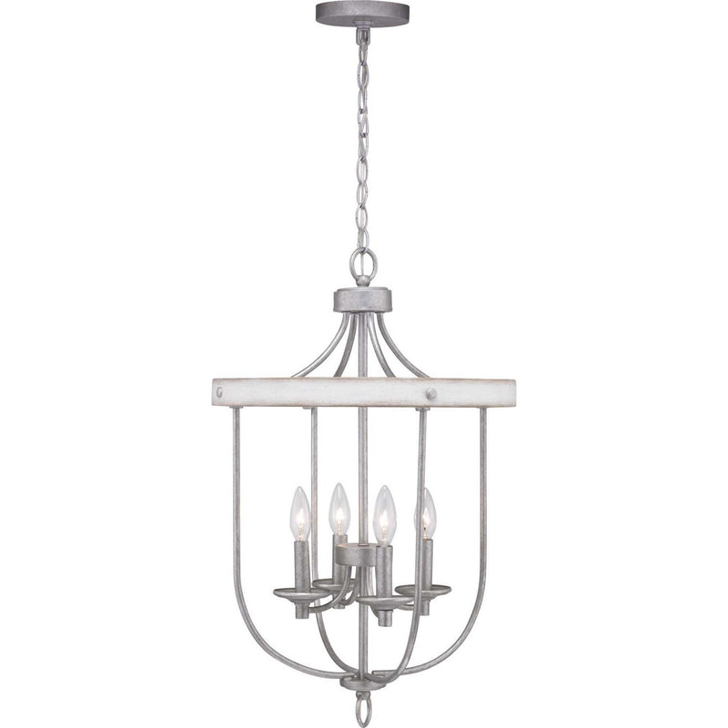 Gulliver 4-Light Foyer Chandelier in Galvanized