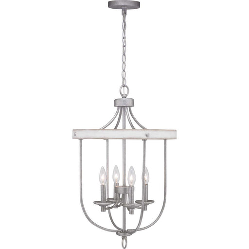 Gulliver 4-Light Foyer Chandelier in Galvanized