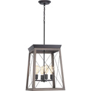 Briarwood Four Light Foyer Pendant in Antique Bronze