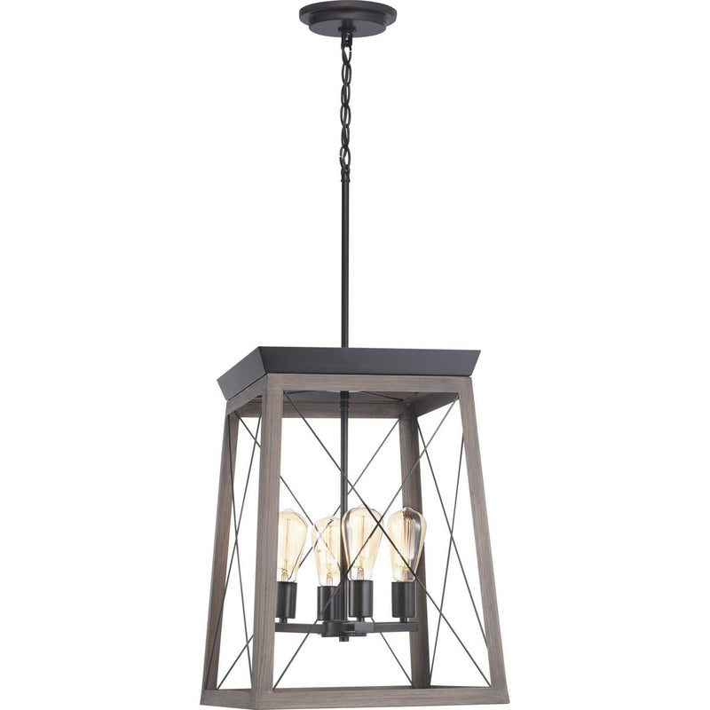 Briarwood 4-Light Foyer Chandelier in Antique Bronze