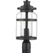 Haslett One Light Post Lantern in Black
