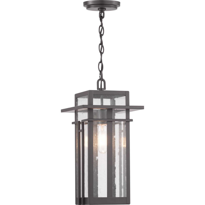 Boxwood Outdoor Lantern Pendant in Antique Bronze