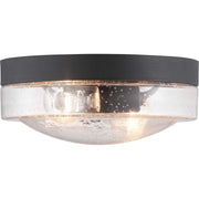 Weldon 2-Light Outdoor Flush Mount in Black