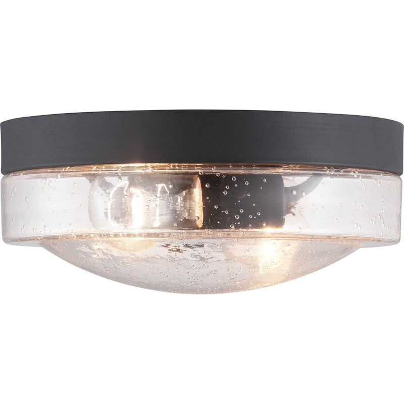 Weldon 2-Light Outdoor Flush Mount in Black