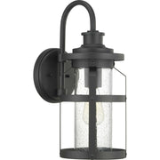 Haslett One Light Wall Lantern in Black