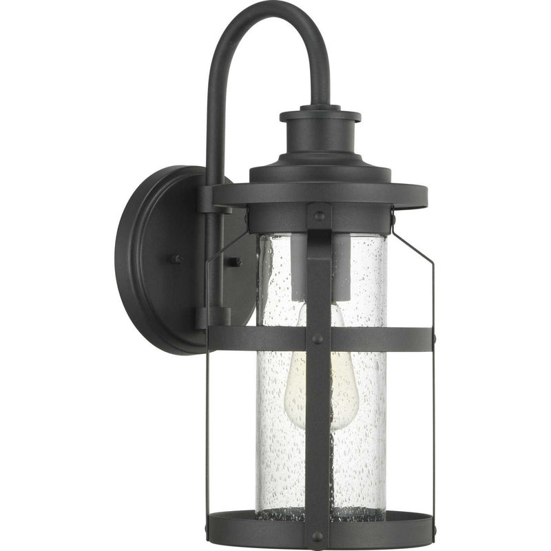 Haslett One Light Wall Lantern in Black