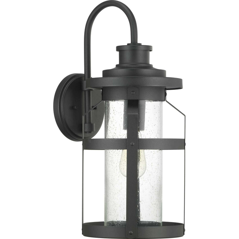 Haslett One Light Wall Lantern in Black