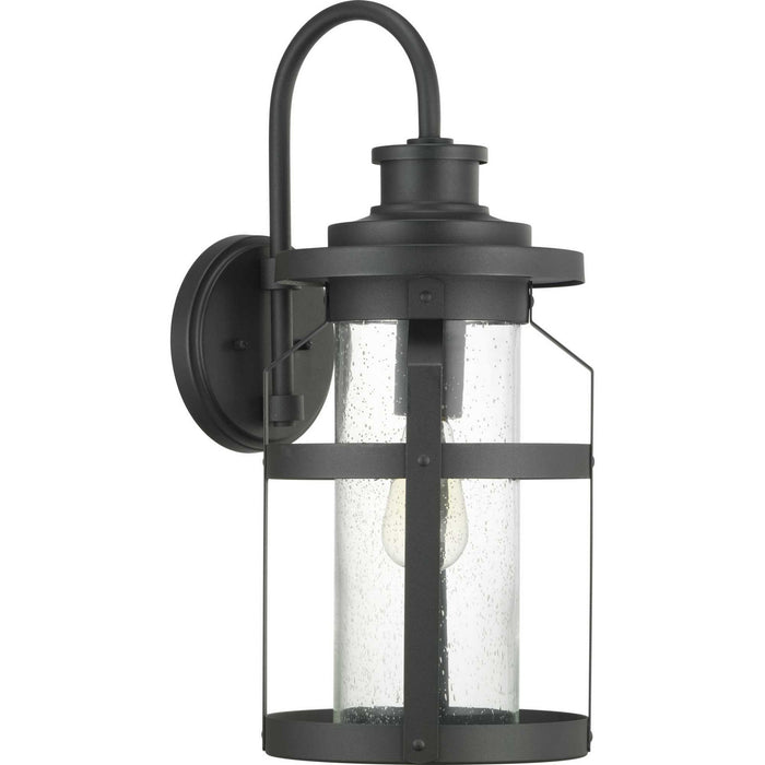 Haslett One Light Wall Lantern in Black