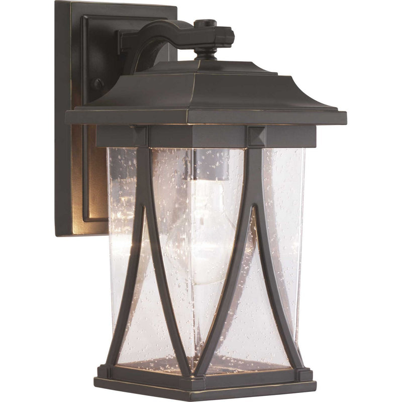 Abbott Small Outdoor Wall Lantern in Antique Bronze