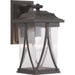 Abbott One Light Wall Lantern in Antique Bronze