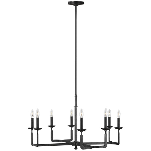 Ansley 8-Light Chandelier in Aged Iron