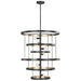 Celeste Eight Light Chandelier in Aged Iron