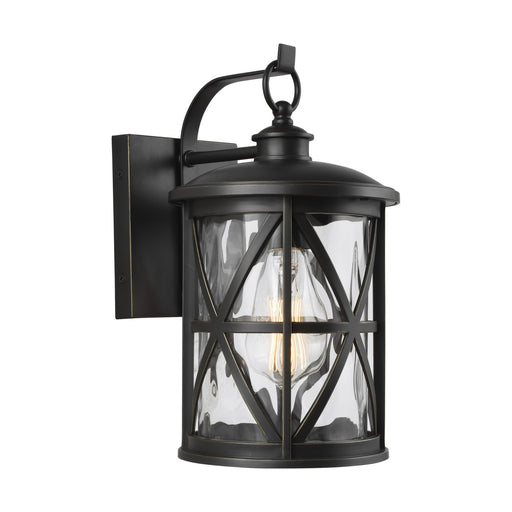 Millbrooke One Light Outdoor Wall Lantern in Antique Bronze
