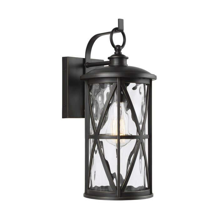 Millbrooke One Light Outdoor Wall Lantern in Antique Bronze