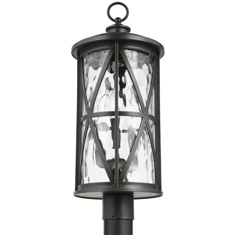 Millbrooke 3-Light Outdoor Post Light in Antique Bronze