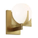 Abbott One Light Wall Sconce in Burnished Brass