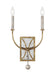 Marielle Two Light Wall Sconce in Antique Gild