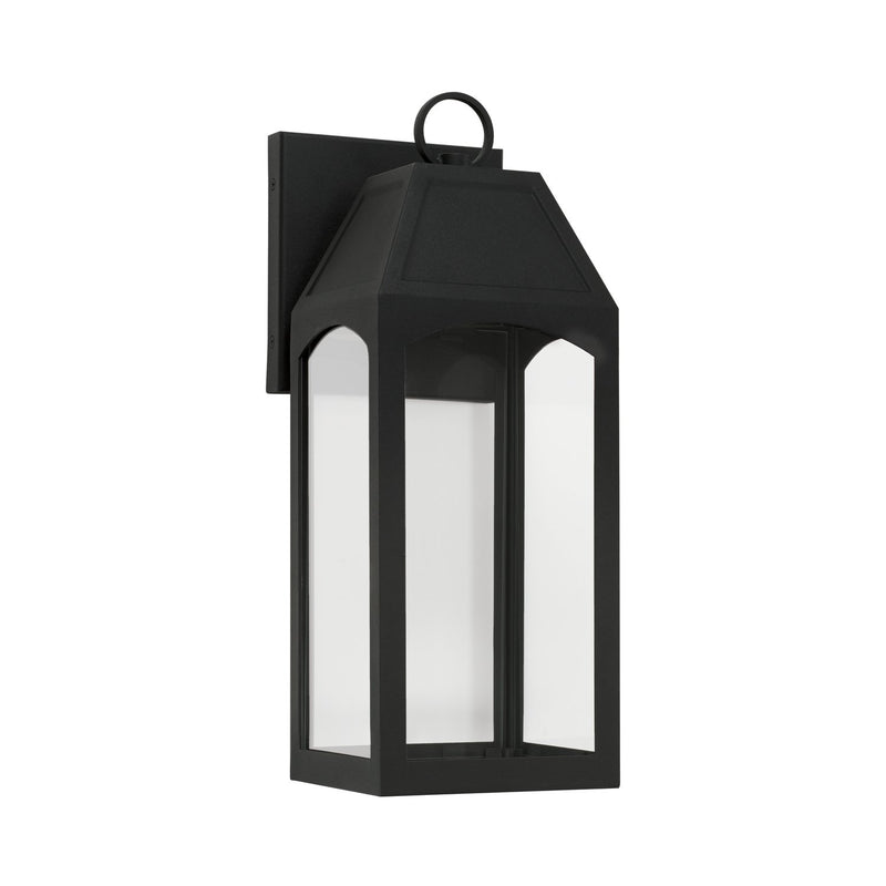 Burton Small Outdoor Wall Lantern in Black