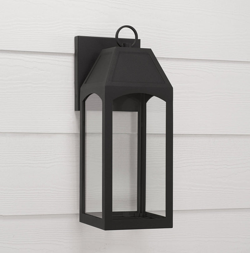Burton Small Outdoor Wall Lantern in Black