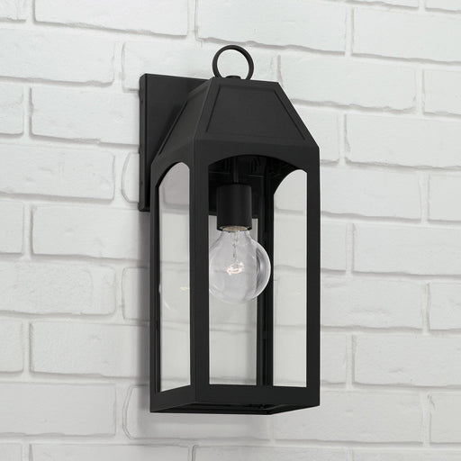 Burton Small Outdoor Wall Lantern in Black