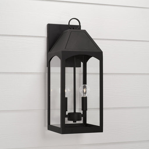Burton Medium Outdoor Wall Lantern in Black