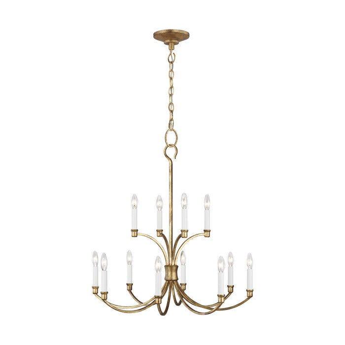 Westerly 12 Light Chandelier in Antique Gild - Lamps Expo